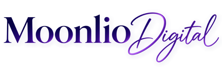 Moonlio Digital · Wortmarke Moonlio Digital – violette Wortmarke.